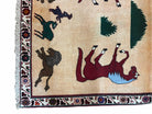 4x6 Rug Handmade Zagros Quality Wool Horses Tribal Hand-Knotted Rug Veggie Dye - Jewel Rugs