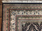 Palace Sized Indian Oriental Rug 12 x 22 ft, Large Oversized Hand Knotted Wool Carpet, Navy Blue Cream Tan, Overall Floral Bidjar Pattern - Jewel Rugs