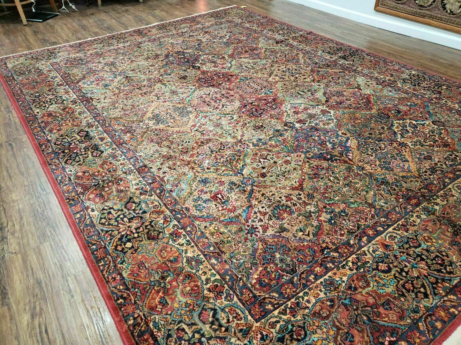 8' 8" X 12' Karastan Multicolor Panel Kirman # 717 Wool Rug American Beauty - Jewel Rugs