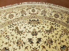 8' X 8' Handmade Ultra Fine Pakistan Floral Wool Rug Carpet Round Silk Beauty - Jewel Rugs