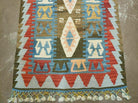 2' 7" X 4' Vintage Turkish Kilim Handmade Flat Weave Wool Rug Veg Dye Nice - Jewel Rugs