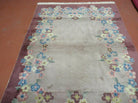 4' X 6' Vintage Handmade Chinese Art Deco Nicholas Wool Rug Carpet - Jewel Rugs