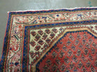 4' X 6' Antique Handmade Indian Wool Rug Red Vegetable Dyes Nice - Jewel Rugs