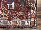 Antique Persian Shiraz Pictorial Rug 3.6 x 5, Persian Tribal Rug, Handmade, Lions, Highly Unique Collectible Small Persian Carpet, Maroon, Wool - Jewel Rugs