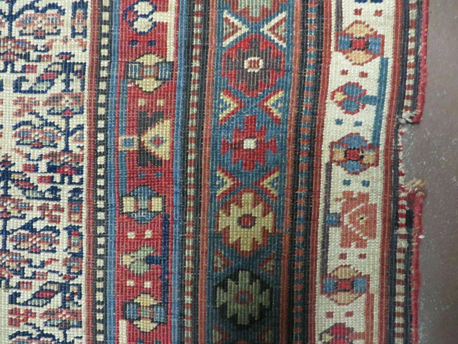 5' X 9' Antique Handmade Caucasian Kuba Wool Rug Veg Dye Runner Nice - Jewel Rugs