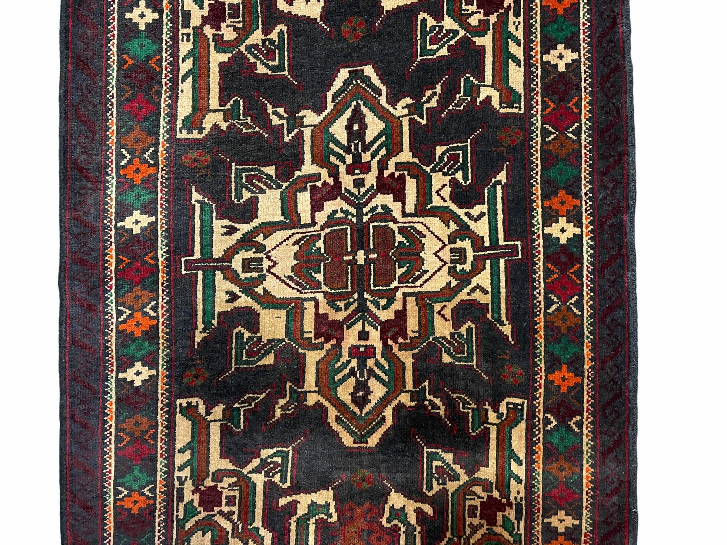 3x5 New Vintage Handmade Hand-Knotted Wool Rug Tribal Turkoman Balouch Boho Rug - Jewel Rugs