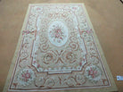 4' X 6' Handmade French Aubusson Weave Savonnerie Design Needlepoint Rug Nice - Jewel Rugs