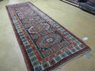 3 '4" X 10' Vintage Handmade Turkish Kazak Caucasian Wool Runner Rug Red Nice - Jewel Rugs