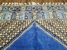 7' X 10' 5" Handmade Moroccan Urban Rabat Wool Carpet Blue Area Rug - Jewel Rugs