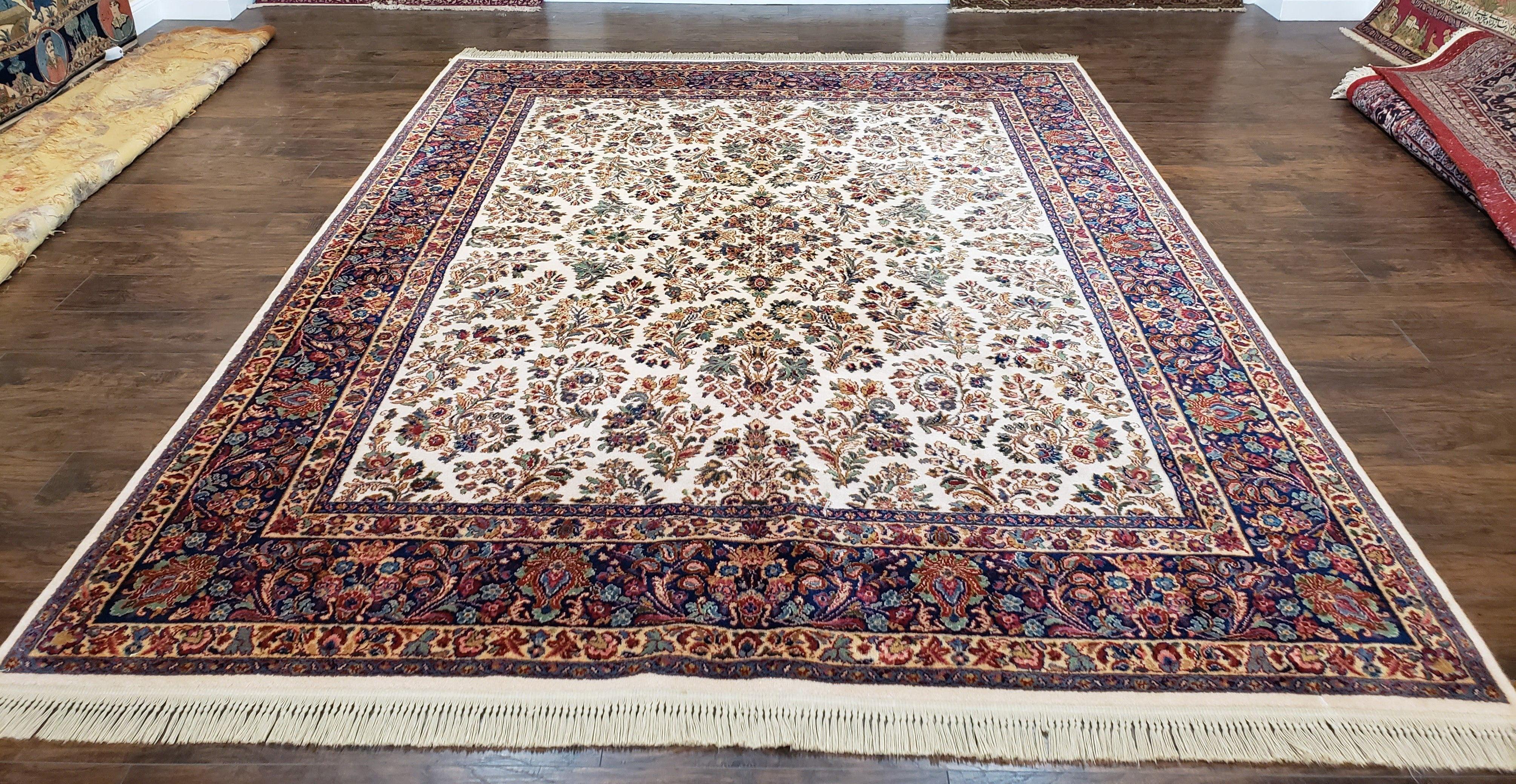 Karastan Rug Ivory Saroukk #700/760, Wool Karastan Carpet 8'8" x 10' 6", Discontinued Karastan Carpet, Living Room Rug, Dining Room Rug - Jewel Rugs