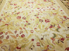 9' X 11' Handmade Chinese Needlepoint Wool Floral Rug Carpet Rose Garden Chic - Jewel Rugs