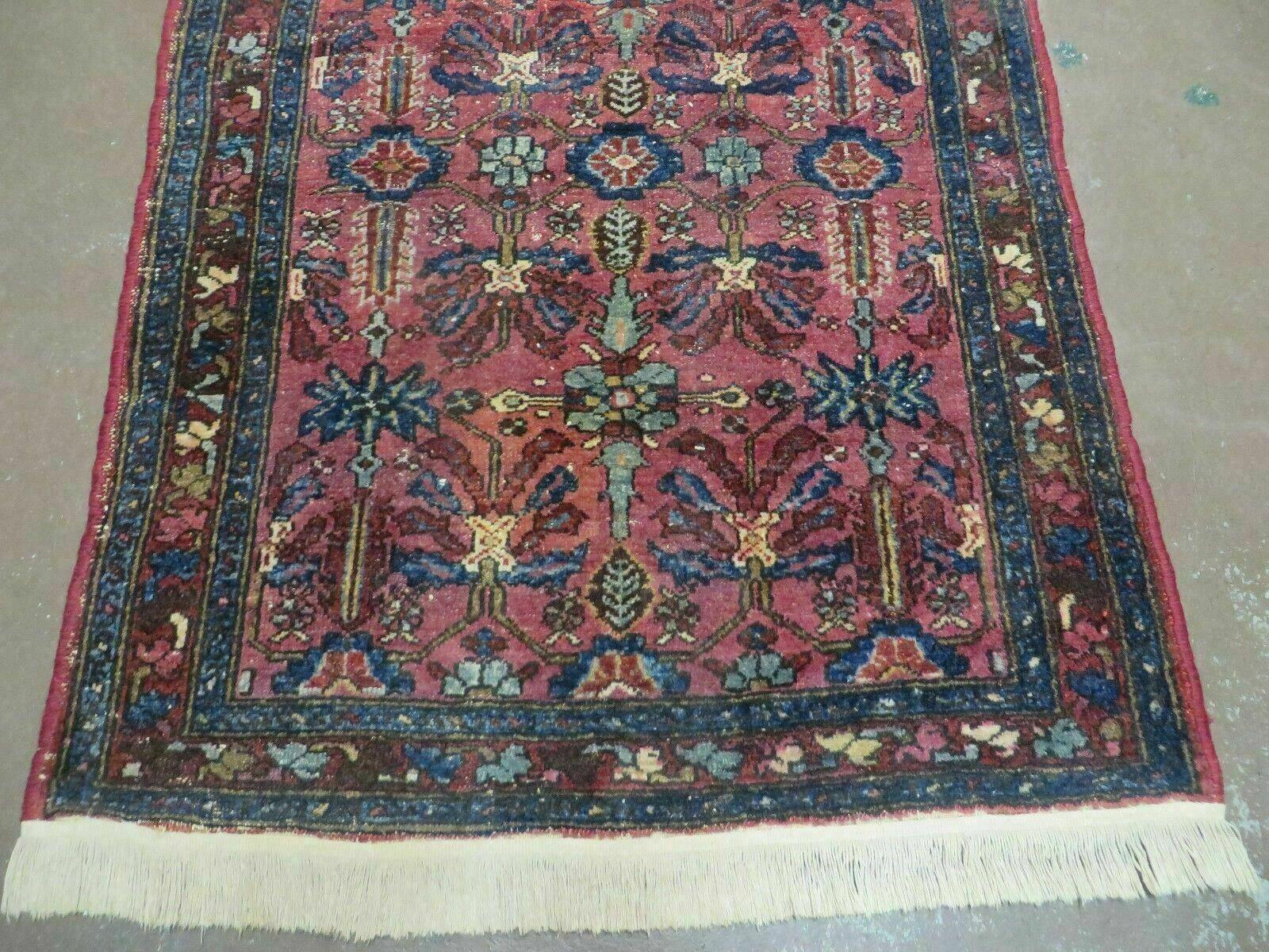 4' X 6' Antique Handmade Pakistani Floral Oriental Wool Rug Veg Dyes Nice Pink - Jewel Rugs