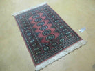 2' X 3' Vintage Handmade Pakistani Turkoman Bokhara Yamud Rug Nice - Jewel Rugs