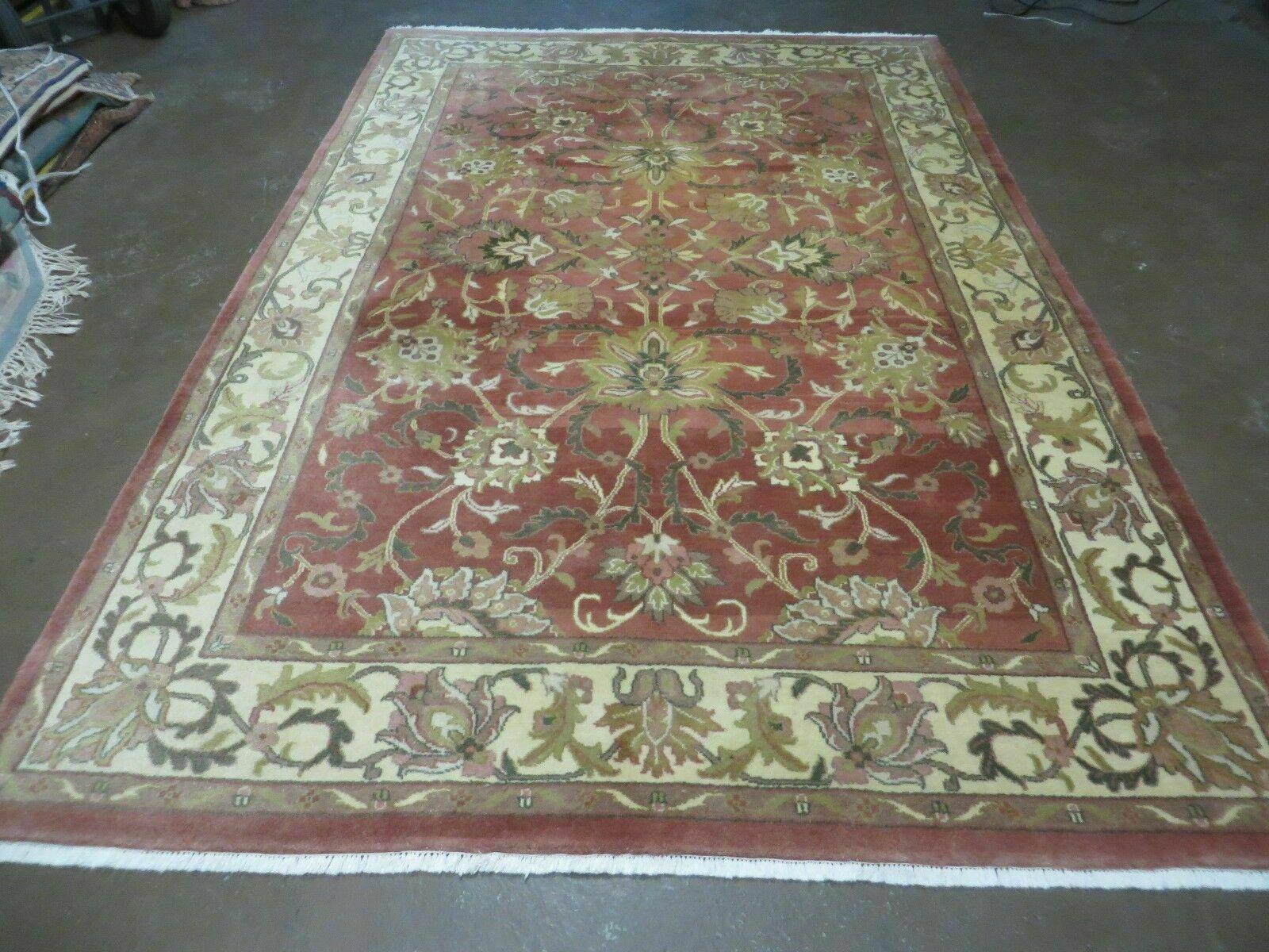 6' X 9' Vintage Handmade Indian Floral Oriental Wool Rug Veg Dyes Nice - Jewel Rugs