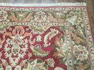 6' X 9' Hand Knotted Indian Sultanabad Agra Wool Rug Vegetable Dyes Handmade - Jewel Rugs