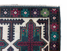 3 X 4.4 Vintage Handmade Tribal Wool Rug Balouchi Rug Afghan Rug Red Beige Green - Jewel Rugs