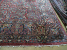 9' X 12' Handmade India Floral Oriental Wool Rug Red Hand Knotted Carpet Nice - Jewel Rugs