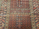 3'8" X 4' 5" Antique Handmade Tekkeh Turkoman Engsi Hatchli 4 Seasons Wool Rug - Jewel Rugs