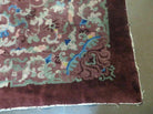 8' X 10' Vintage Handmade Chinese Art Deco Peking Nichols Wool Rug Flowers Nice - Jewel Rugs