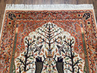 Tree of Life Rug, Kashmiri Rug, Hand-Knotted Rug, Wool Rug, Indian Rug, Unique Rug, 4x6 Rug, Pictorial Rug, Vintage Rug, Persian Rug - Jewel Rugs