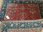 4' X 6' Fine Handmade India Agra Floral Oriental Wool Rug Carpet Beauty Red Wow - Jewel Rugs