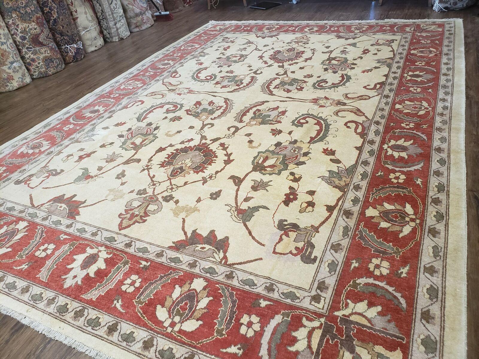 9' X 12' One-Of-A-Kind William Pak Peshawar Hand-knotted Wool Rug Nice - Jewel Rugs