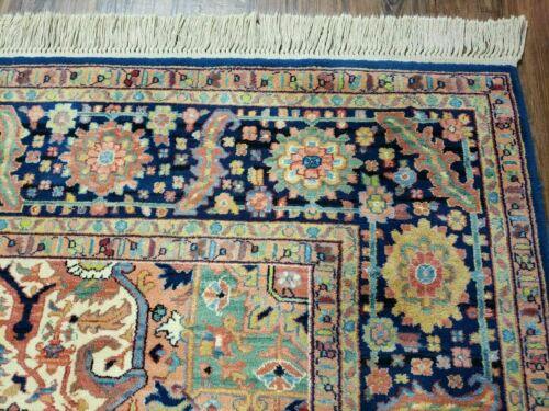 8' 8" X 12' Karastan Blue Heriz Serapi # 726 Wool RUG American Made Rare Nice - Jewel Rugs