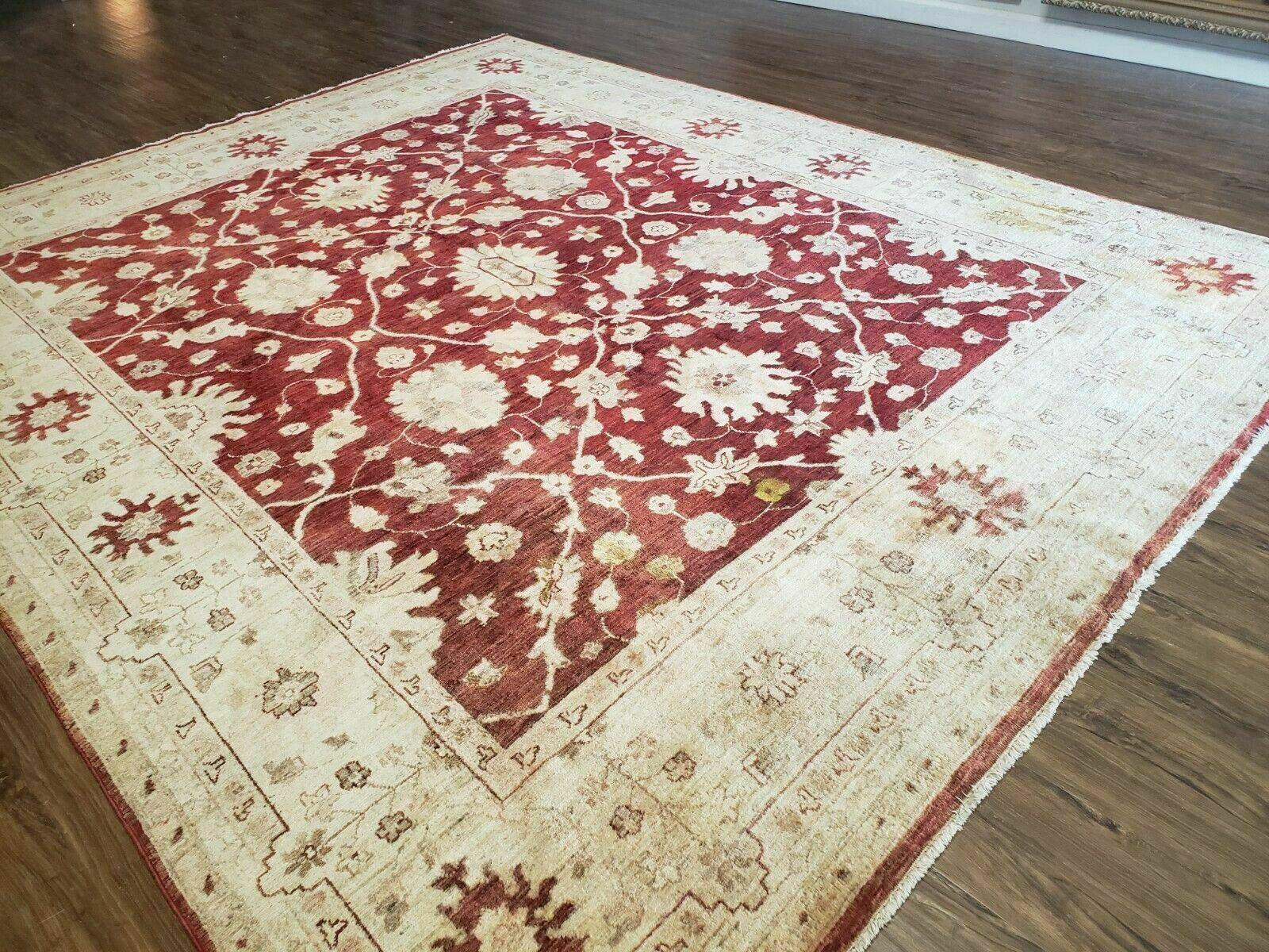 8' X 10' Handmade Peshawar Floral Oriental Wool Rug Hand Knotted Carpet Nice - Jewel Rugs