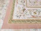 New Aubusson Rug 10x14, Flatweave Rug, Elegant Savonnerie Rug, European Design, Handmade, Large Aubusson Carpet, Living Room, Dining, Beige - Jewel Rugs