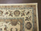 8' X 10' Vintage Cashmere Finish Rug Oriental Floral Machine Made USA Beige Nice - Jewel Rugs