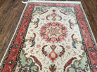 3' 4" X 5' Vintage Handmade Ultra Fine Floral Oriental Turkish Rug Carpet Wow - Jewel Rugs