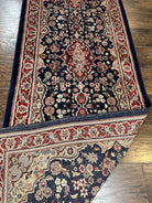 Oriental Runner Rug 2.8 x 17 ft Long Runner, Pak Persian Runner, Traditional Vintage Hand Knotted Navy Blue Red Runner Rug, Wool Hallway Rug - Jewel Rugs