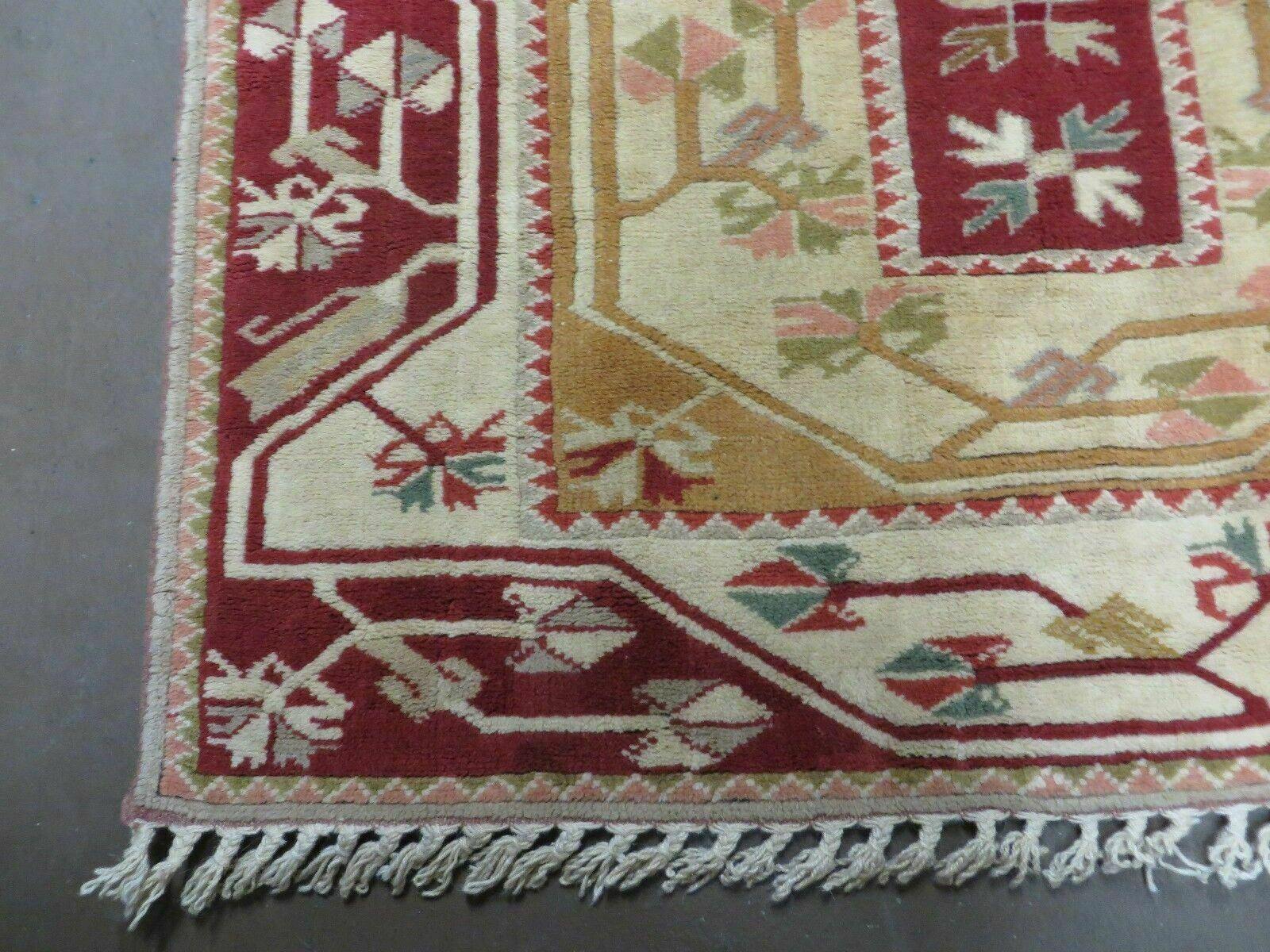 4' X 6' Vintage Handmade Knotted Turkish Kazak Pattern Wool Rug Carpet Nice - Jewel Rugs