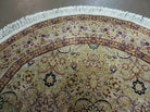 6' Handmade Fine Indian Wool Rug Carpet Round Silk Accent Beauty - Jewel Rugs