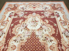 6' X 9' Vintage Handmade Chinese Needlepoint Wool Rug Flat Weave - Jewel Rugs