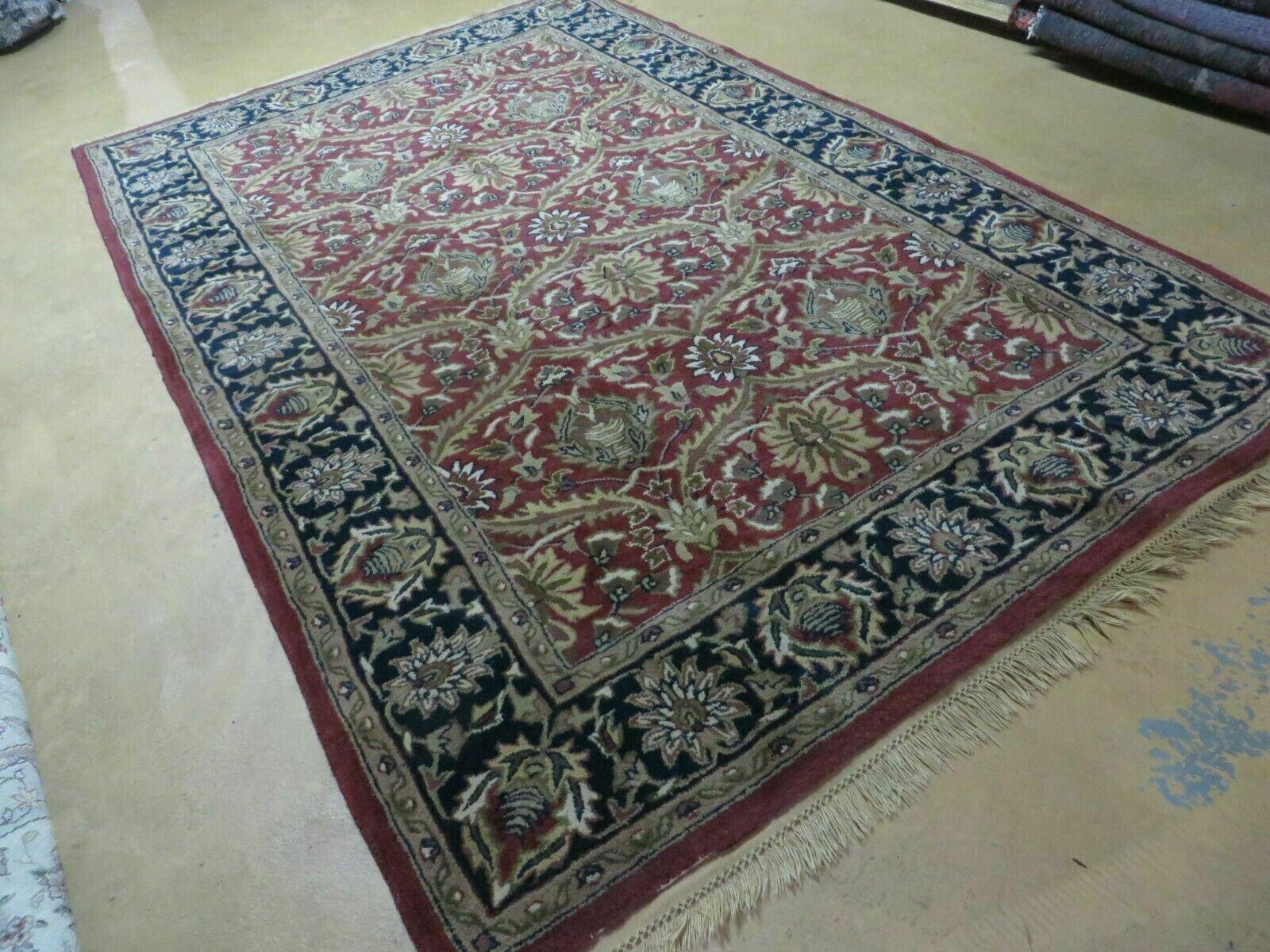 5' X 8' Hand Tufted India Jaipur Floral Oriental Wool Rug Par Ingo Carpet - Jewel Rugs