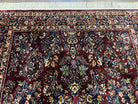 5.9 x 9 Karastan Rug Red Sarouk Rug #785, Karastan Wool Rug, Karastan Carpet, Original 700 Series Vintage Karastan Oriental Rug Discontinued - Jewel Rugs