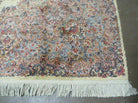 8' 8" X 12' Antique Karastan Ivory Medallion Kirman # 781 American Wool Rug Nice - Jewel Rugs