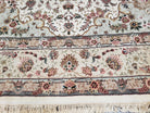 Vintage Rug, Hand-Knotted Oriental Carpet, Sino-Persian Rug, Elegant Traditional Rug, Central Medallion, Floral, Wool Silk Area Quality Rug - Jewel Rugs