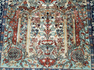 4' X 6' Handmade Indo Kashmir Wool Rug Silk Accent Mehrab Tree Of Life Writing - Jewel Rugs