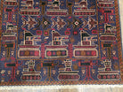 4x6 Handmade Balouch War Afghan Tribal Rug Organic Dyes Helicopter Tank Airplane - Jewel Rugs