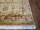 6' X 9' Vintage Oriental Floral Handmade Wool Rug Vegetable Dye Tea Washed Nice - Jewel Rugs