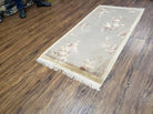 2' 3" X 4' 5" Antique Handmade Chinese Art Deco Peking Wool Rug Carpet Beige - Jewel Rugs