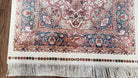 Small Silk Carpet, Medallion Rug, Very Fine, Persian Design, Silk-on-Silk, Oriental Accent Rug, Bamboo Silk, 2.5 x 4 ft, 2' 8" x 4' 1" - Jewel Rugs