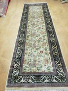 2' 8" X 8' Vintage Handmade Fine Indian Agra Wool Rug Runner Nice - Jewel Rugs