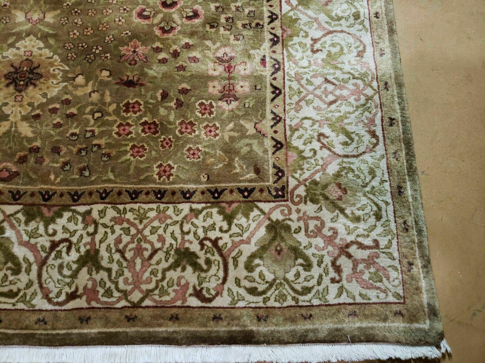 6' X 9'Ethan Allen Handmade India Jaipur Wool Rug Carpet Nice - Jewel Rugs