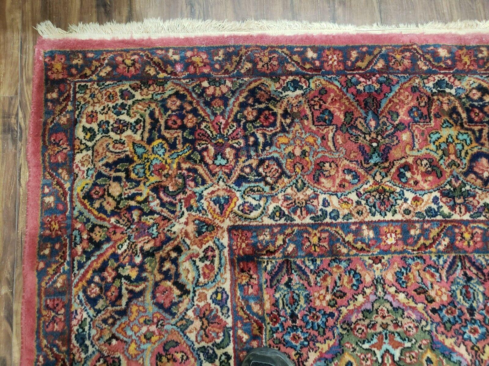 10' 3" X 14' Antique KARASTAN Kirman Multicolor Panel # 717 American Wool Area Rug - Jewel Rugs