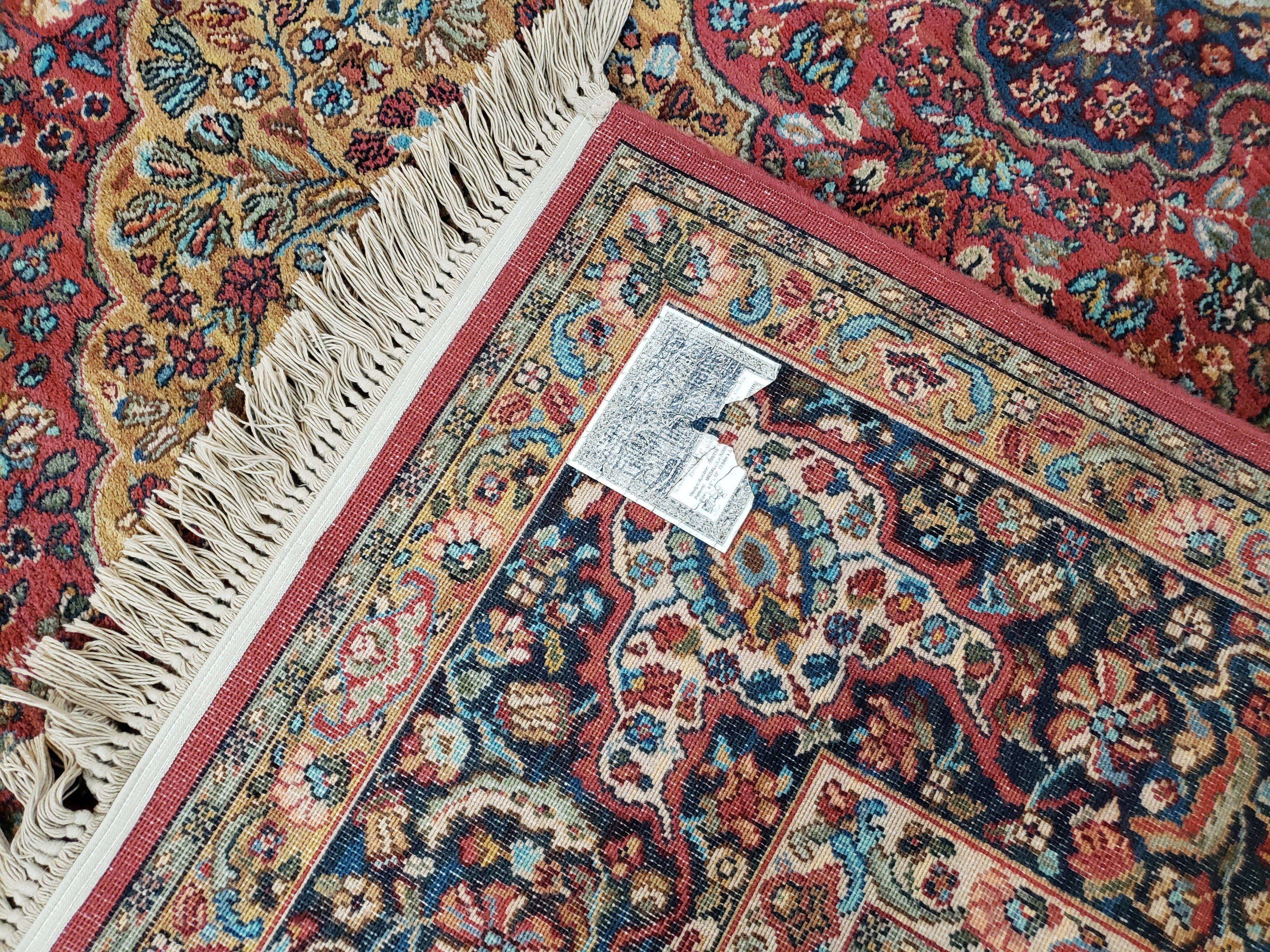 Karastan Rug 8.8 x 12 Medallion Kirman #700/718, Original Karastan Collection 700 Series, Discontinued Karastan Carpet Vintage Wool Karastan - Jewel Rugs