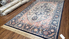 5' 9" X 9' Karastan Blue Heriz Serapi # 748 Wool Rug American Made Rare Nice - Jewel Rugs