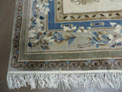 6' X 9' Vintage Hand Made Chinese Silk Rug PHOENIX Birds Flower Nice Beige/Ivory - Jewel Rugs